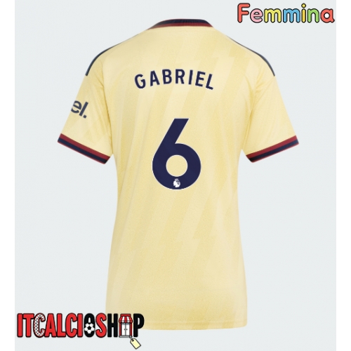 Arsenal Gabriel Magalhaes #6 Terza Maglia Femmina 2026-27 Manica Corta